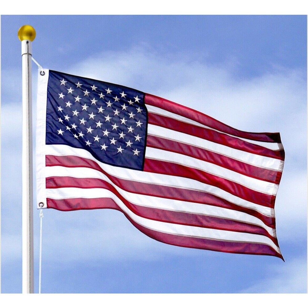 American Flag 5 X 8 Ft, 100% Made in USA High Wind, Heavy Duty 5 by 8 Foot new